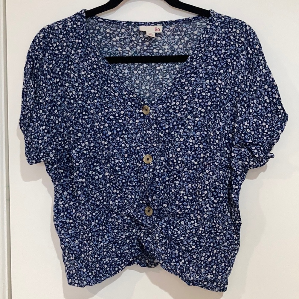 SO Floral Cropped Top